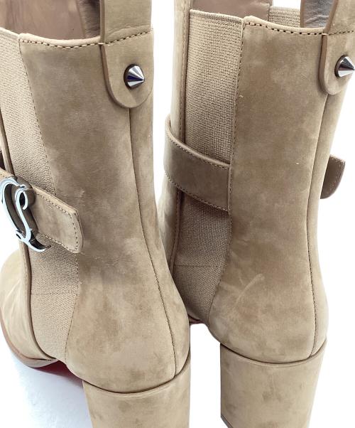 Christian Louboutin（クリスチャン・ルブタン）Christian Louboutin (クリスチャン・ルブタン) ヒールブーツ/CHELSEA Booty ライトブラウン サイズ:36 1/2の古着・服飾アイテム