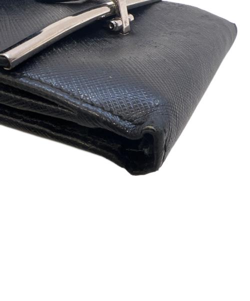 Salvatore Ferragamo（サルヴァトーレ フェラガモ）Salvatore Ferragamo (サルヴァトーレ フェラガモ) 3つ折り財布/ガンチーニ ブラックの古着・服飾アイテム