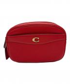 COACHコーチ）の古着「ショルダーバッグ・COACH」｜レッド