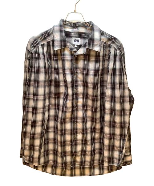 AiE（エーアイイー）AiE (エーアイイー) 長袖シャツ ホワイト×パープル サイズ:Mの古着・服飾アイテム