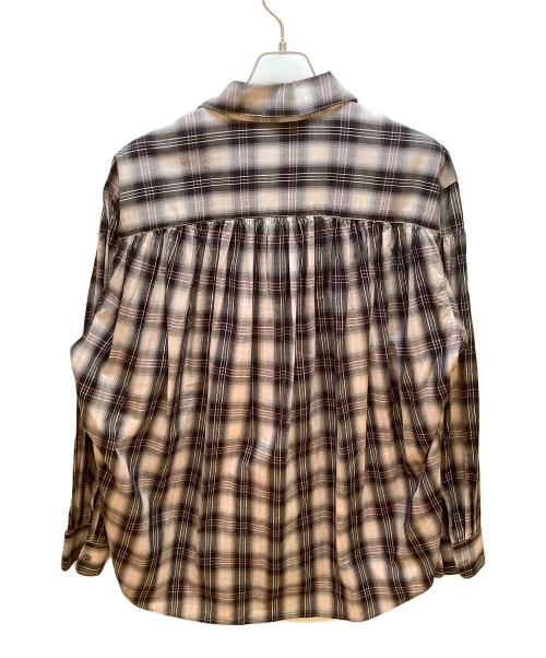 AiE（エーアイイー）AiE (エーアイイー) 長袖シャツ ホワイト×パープル サイズ:Mの古着・服飾アイテム