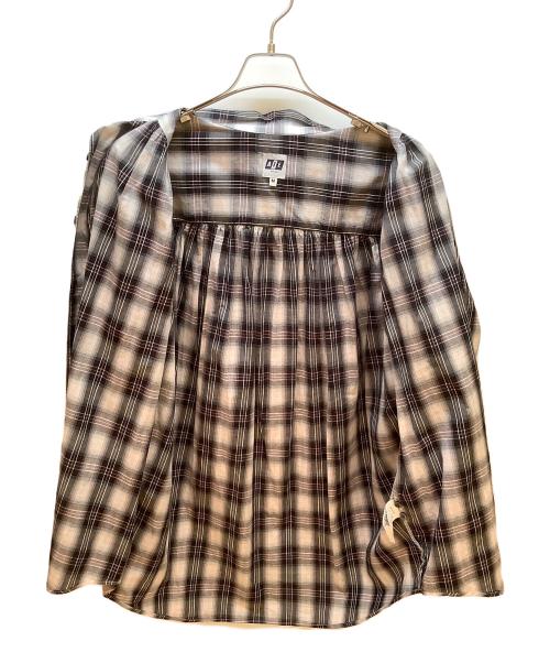 AiE（エーアイイー）AiE (エーアイイー) 長袖シャツ ホワイト×パープル サイズ:Mの古着・服飾アイテム