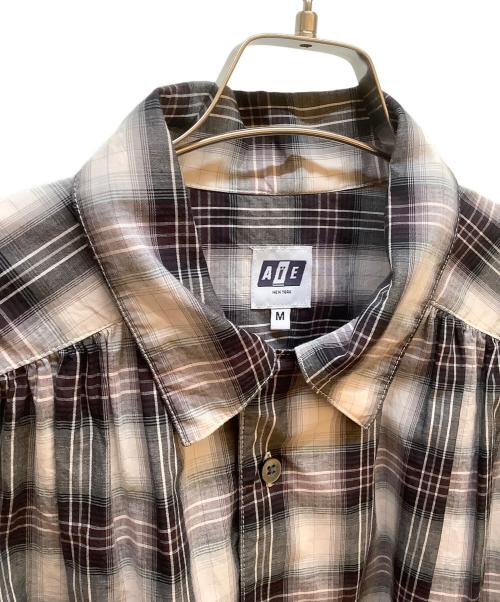 AiE（エーアイイー）AiE (エーアイイー) 長袖シャツ ホワイト×パープル サイズ:Mの古着・服飾アイテム