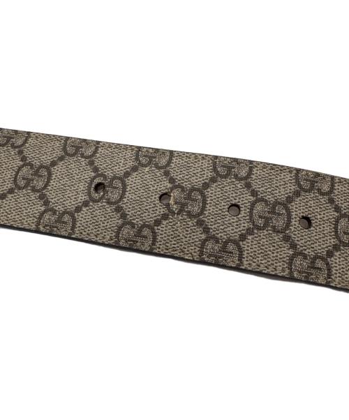 GUCCI（グッチ）GUCCI (グッチ) ベルト・GUCCI・GGスプリーム ライトグレーの古着・服飾アイテム