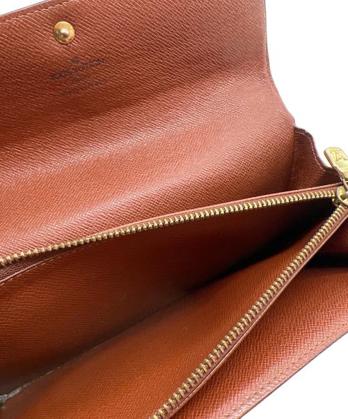 LOUIS VUITTON（ルイ ヴィトン）LOUIS VUITTON (ルイ ヴィトン) 長財布・モノグラム・ポシェット・ポルトモネ クレディ ブラウンの古着・服飾アイテム