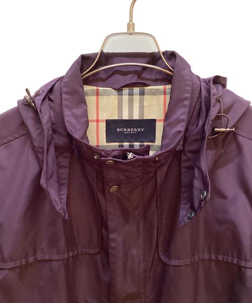 BURBERRY LONDON（バーバリーロンドン）BURBERRY LONDON (バーバリーロンドン) ナイロンパーカー パープル サイズ:Ｌの古着・服飾アイテム