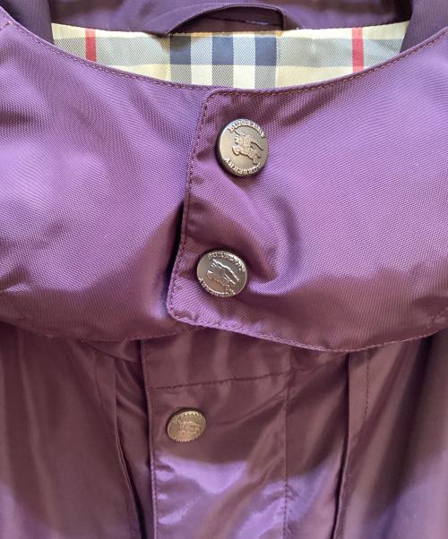 BURBERRY LONDON（バーバリーロンドン）BURBERRY LONDON (バーバリーロンドン) ナイロンパーカー パープル サイズ:Ｌの古着・服飾アイテム
