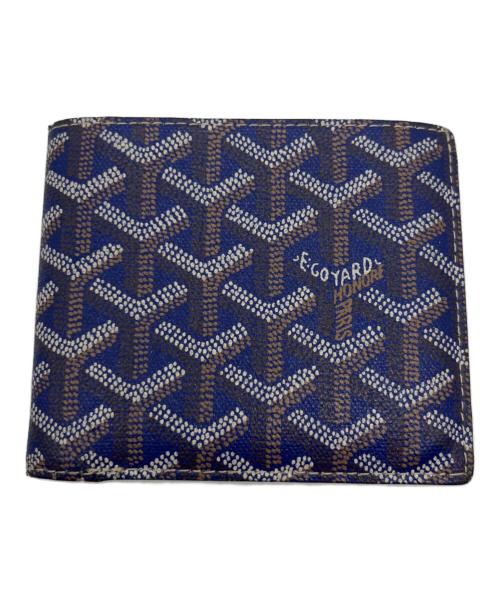 GOYARD（ゴヤール）GOYARD (ゴヤール) 2つ折り財布／サンフロランタン ブルー×ブラウンの古着・服飾アイテム