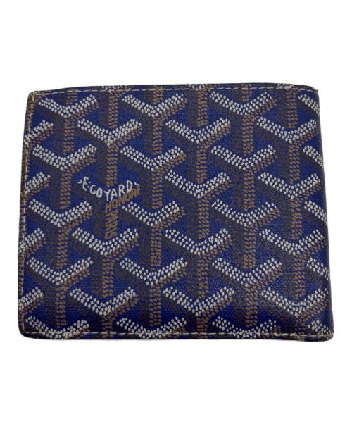 GOYARD（ゴヤール）GOYARD (ゴヤール) 2つ折り財布／サンフロランタン ブルー×ブラウンの古着・服飾アイテム
