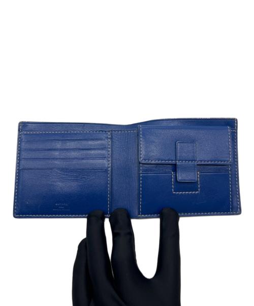 GOYARD（ゴヤール）GOYARD (ゴヤール) 2つ折り財布／サンフロランタン ブルー×ブラウンの古着・服飾アイテム