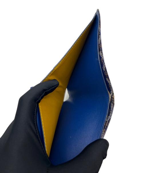 GOYARD（ゴヤール）GOYARD (ゴヤール) 2つ折り財布／サンフロランタン ブルー×ブラウンの古着・服飾アイテム