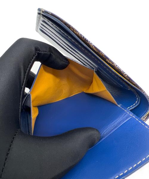 GOYARD（ゴヤール）GOYARD (ゴヤール) 2つ折り財布／サンフロランタン ブルー×ブラウンの古着・服飾アイテム