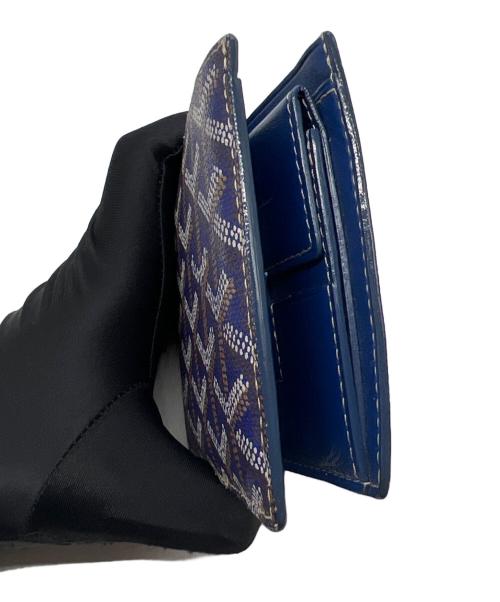 GOYARD（ゴヤール）GOYARD (ゴヤール) 2つ折り財布／サンフロランタン ブルー×ブラウンの古着・服飾アイテム