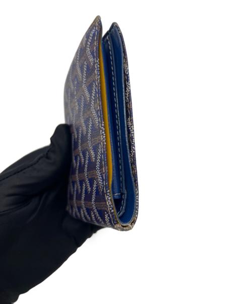 GOYARD（ゴヤール）GOYARD (ゴヤール) 2つ折り財布／サンフロランタン ブルー×ブラウンの古着・服飾アイテム