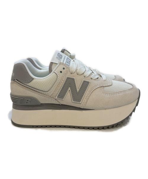 NEW BALANCE（ニューバランス）NEW BALANCE (ニューバランス) NEW BALANCE　WL574ZJP ホワイト×グレー サイズ:23の古着・服飾アイテム