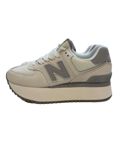 NEW BALANCE（ニューバランス）NEW BALANCE (ニューバランス) NEW BALANCE　WL574ZJP ホワイト×グレー サイズ:23の古着・服飾アイテム