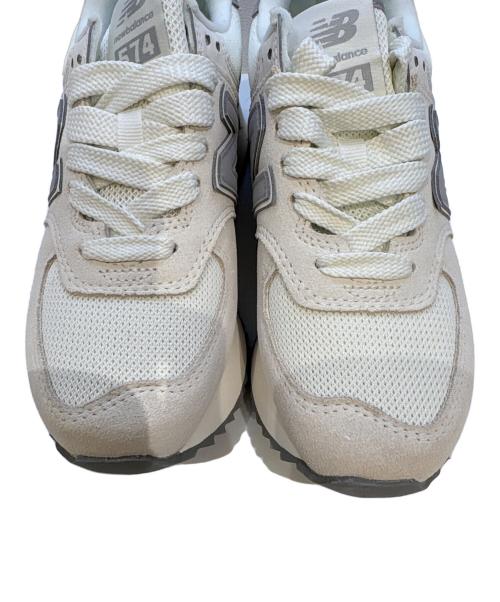 NEW BALANCE（ニューバランス）NEW BALANCE (ニューバランス) NEW BALANCE　WL574ZJP ホワイト×グレー サイズ:23の古着・服飾アイテム