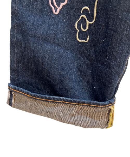 EVISU（エヴィス）EVISU (エヴィス) 龍虎刺繍デニムパンツ インディゴ サイズ:W34L34の古着・服飾アイテム