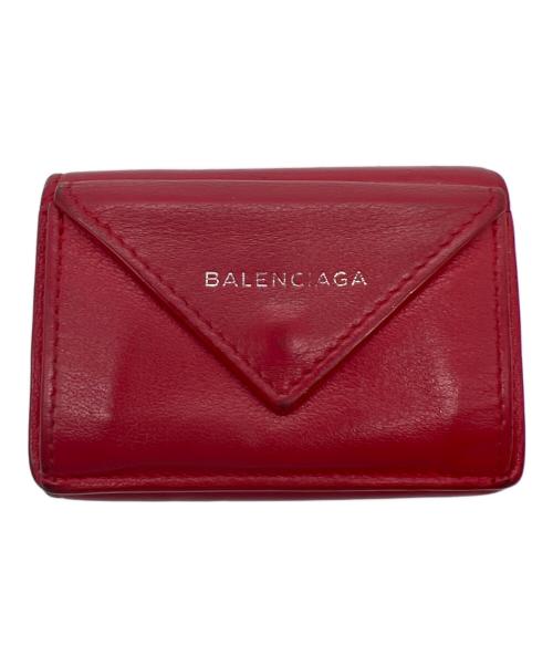 BALENCIAGA（バレンシアガ）BALENCIAGA (バレンシアガ) コンパクトウォレット/ペーパー レッドの古着・服飾アイテム