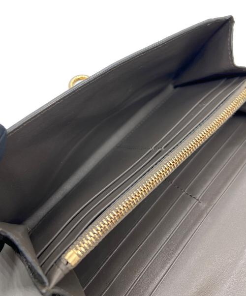 Salvatore Ferragamo（サルヴァトーレ フェラガモ）Salvatore Ferragamo (サルヴァトーレ フェラガモ) 長財布/ガンチーニ グレーの古着・服飾アイテム