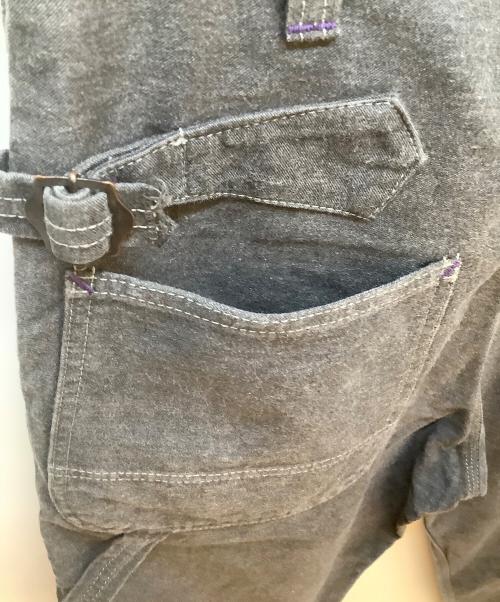 Needles（ニードルズ）Needles (ニードルズ) ペインターパンツ ブラック×パープル サイズ:Mの古着・服飾アイテム