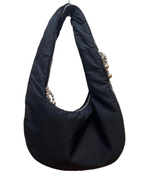 beautiful people（ビューティフルピープル）beautiful people (ビューティフルピープル) mobius bag in nylon twill S ブラックの古着・服飾アイテム