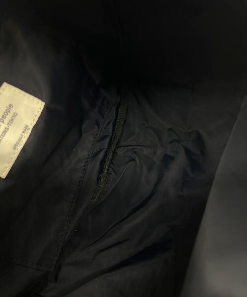 beautiful people（ビューティフルピープル）beautiful people (ビューティフルピープル) mobius bag in nylon twill S ブラックの古着・服飾アイテム