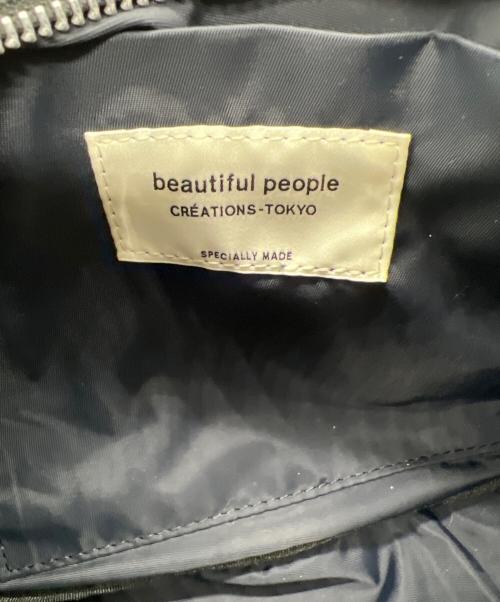 beautiful people（ビューティフルピープル）beautiful people (ビューティフルピープル) mobius bag in nylon twill S ブラックの古着・服飾アイテム