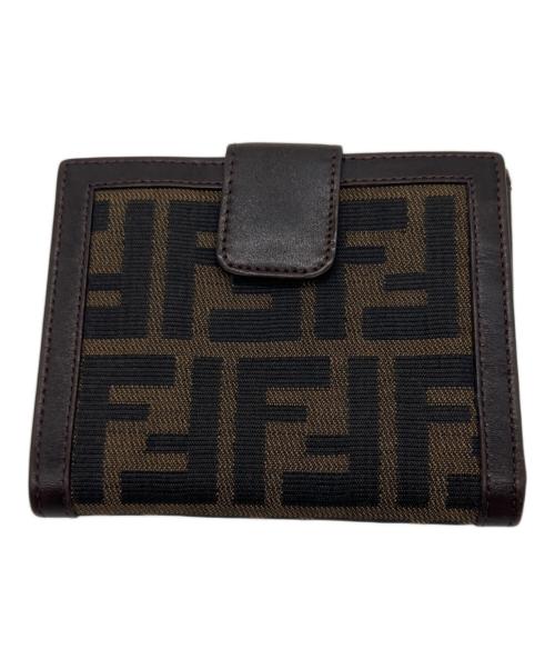 FENDI（フェンディ）FENDI (フェンディ) 2つ折り財布/ズッカ ブラウンの古着・服飾アイテム