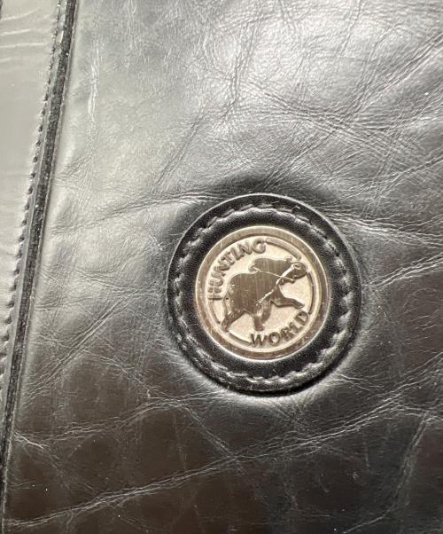 HUNTING WORLD（ハンティングワールド）HUNTING WORLD (ハンティングワールド) ボストンバッグ ブラックの古着・服飾アイテム