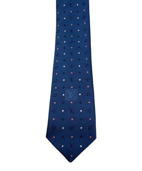 LOUIS VUITTON（ルイ ヴィトン）LOUIS VUITTON (ルイ ヴィトン) シルクネクタイ/モノグラム ブルー サイズ:不明の古着・服飾アイテム