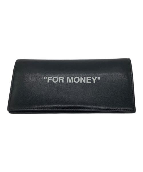 OFFWHITE（オフホワイト）OFFWHITE (オフホワイト) 長財布 ブラックの古着・服飾アイテム