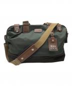 TUMIトゥミ）の古着「2WAYボストンバック」｜グリーン×ブラウン