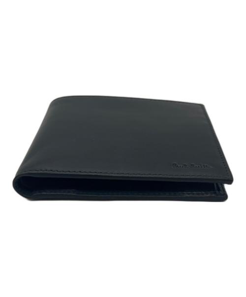 PAUL SMITH（ポールスミス）PAUL SMITH (ポールスミス) 2つ折り財布 ネイビー×ブラックの古着・服飾アイテム