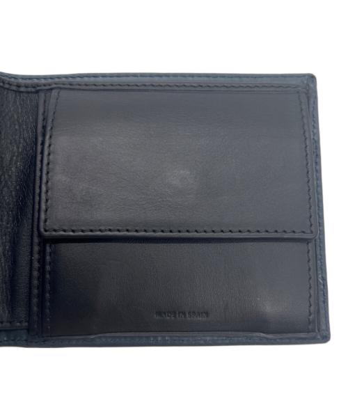 PAUL SMITH（ポールスミス）PAUL SMITH (ポールスミス) 2つ折り財布 ネイビー×ブラックの古着・服飾アイテム
