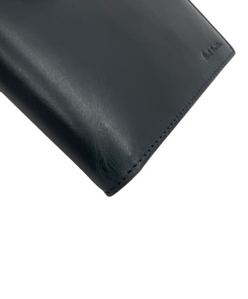 PAUL SMITH（ポールスミス）PAUL SMITH (ポールスミス) 2つ折り財布 ネイビー×ブラックの古着・服飾アイテム