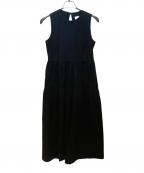 UNITED ARROWSユナイテッドアローズ）の古着「ノースリーブ・キャミソールワンピース」｜ブラック