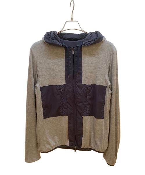 HERNO（ヘルノ）HERNO (ヘルノ) リバーシブルジップジャケット ネイビー×グレー サイズ:48の古着・服飾アイテム