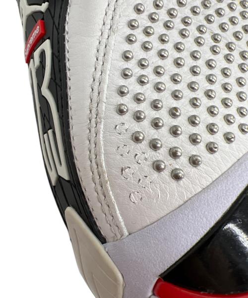 NIKE（ナイキ）NIKE (ナイキ) SUPREME (シュプリーム) ミッドカットスニーカー ホワイト×レッド サイズ:27の古着・服飾アイテム