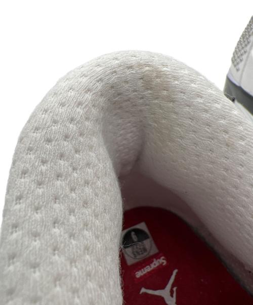 NIKE（ナイキ）NIKE (ナイキ) SUPREME (シュプリーム) ミッドカットスニーカー ホワイト×レッド サイズ:27の古着・服飾アイテム