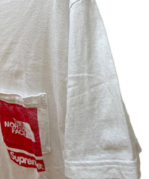 THE NORTH FACE（ザ ノース フェイス）THE NORTH FACE (ザ ノース フェイス) SUPREME (シュプリーム) プリントTシャツ ホワイト サイズ:Sの古着・服飾アイテム