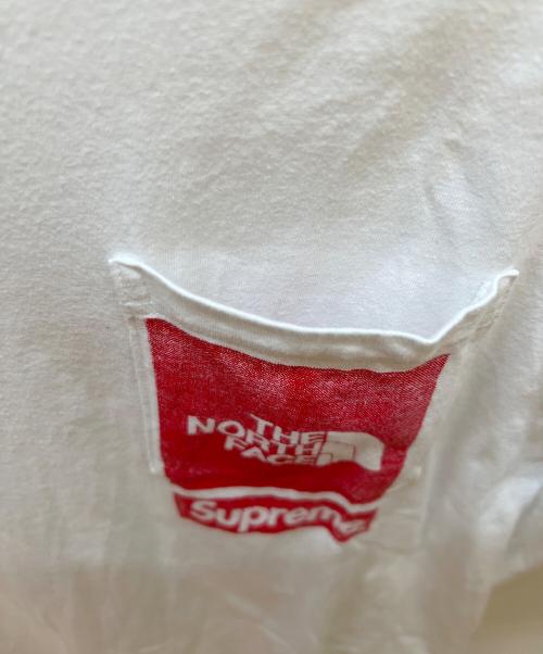 THE NORTH FACE（ザ ノース フェイス）THE NORTH FACE (ザ ノース フェイス) SUPREME (シュプリーム) プリントTシャツ ホワイト サイズ:Sの古着・服飾アイテム