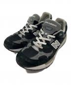 NEW BALANCEニューバランス）の古着「NEW BALANCE　M992EB」｜ブラック×グレー