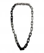 LOUIS VUITTONルイ ヴィトン）の古着「チェーンネックレス」｜シルバー×ブラック