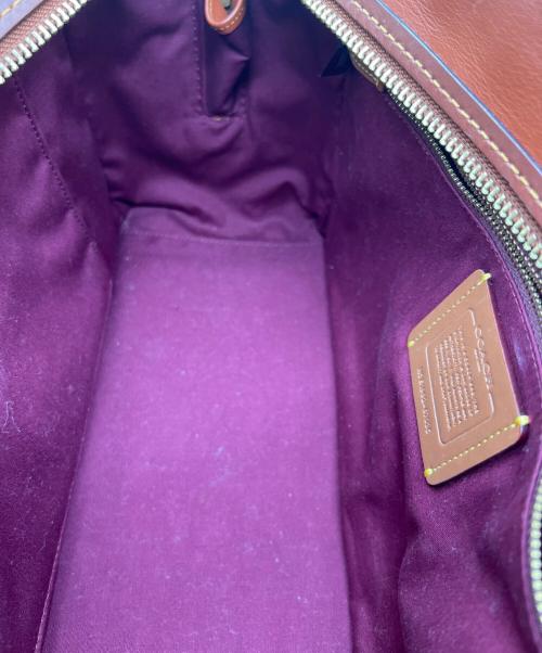 COACH（コーチ）COACH (コーチ) 2WAYバッグ ブラウン×ベージュの古着・服飾アイテム