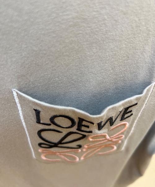 LOEWE（ロエベ）LOEWE (ロエベ) 半袖カットソー アナグラム グレー サイズ:Ｍの古着・服飾アイテム