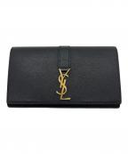 Saint Laurent Parisサンローランパリ）の古着「長財布」｜ブラック×ゴールド