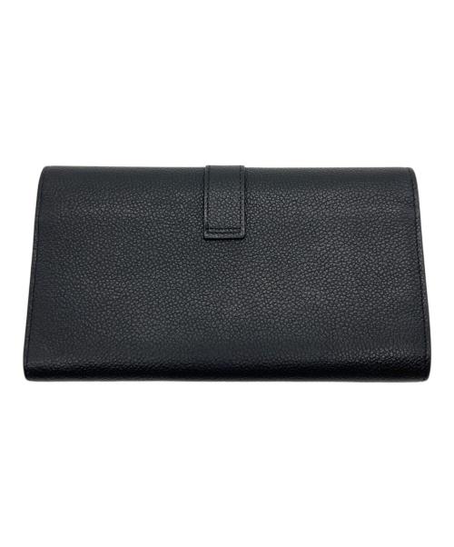 Saint Laurent Paris（サンローランパリ）Saint Laurent Paris (サンローランパリ) 長財布 ブラック×ゴールドの古着・服飾アイテム