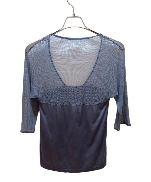 MM6 Maison Margiela（エムエムシックスメゾンマルジェラ）MM6 Maison Margiela (エムエムシックスメゾンマルジェラ) 長袖カットソー ネイビー サイズ:Mの古着・服飾アイテム