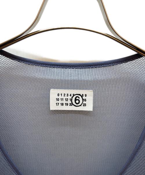 MM6 Maison Margiela（エムエムシックスメゾンマルジェラ）MM6 Maison Margiela (エムエムシックスメゾンマルジェラ) 長袖カットソー ネイビー サイズ:Mの古着・服飾アイテム